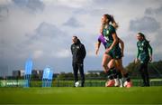 18 September 2023; Interim assistant coach Colin Healy during a Republic of Ireland women training session at the FAI National Training Centre in Abbotstown, Dublin. Photo by Stephen McCarthy/Sportsfile