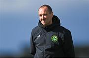 18 September 2023; Interim assistant coach Colin Healy during a Republic of Ireland women training session at the FAI National Training Centre in Abbotstown, Dublin. Photo by Stephen McCarthy/Sportsfile