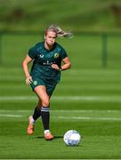 18 September 2023; Lily Agg during a Republic of Ireland women training session at the FAI National Training Centre in Abbotstown, Dublin. Photo by Stephen McCarthy/Sportsfile