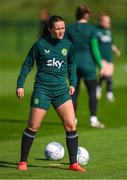 18 September 2023; Tyler Toland during a Republic of Ireland women training session at the FAI National Training Centre in Abbotstown, Dublin. Photo by Stephen McCarthy/Sportsfile