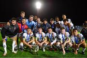 18 September 2023; The Bohemians team with the cup after their side's victory in the Leinster Football Senior Cup Final match between Usher Celtic and Bohemians at Dalymount Park in Dublin. Photo by Sam Barnes/Sportsfile