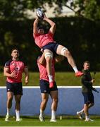 19 September 2023; Ryan Baird, right, and Jack Conan during an Ireland rugby squad training session at Complexe de la Chambrerie in Tours, France. Photo by Brendan Moran/Sportsfile