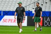 22 September 2023; South Africa head coach Jacques Nienaber and assistant coach Felix Jones during the South Africa rugby squad captain's run at the Stade de France in Saint Denis, Paris, France. Photo by Brendan Moran/Sportsfile