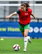 24 September 2023; Jodie Loughrey of Republic of Ireland before the Women's U19 international friendly match between Northern Ireland and Republic of Ireland at Blanchflower Stadium in Belfast. Photo by Ben McShane/Sportsfile