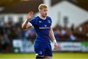 22 September 2023; Jamie Osborne of Leinster during the pre season friendly match between Leinster and Ulster at Navan RFC in Navan, Meath. Photo by David Fitzgerald/Sportsfile