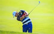 27 September 2023; Brooks Koepka of USA plays his second shot on the second hole during a practice round before the 2023 Ryder Cup at Marco Simone Golf and Country Club in Rome, Italy. Photo by Ramsey Cardy/Sportsfile