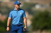 27 September 2023; Rory McIlroy of Europe during a practice round before the 2023 Ryder Cup at Marco Simone Golf and Country Club in Rome, Italy. Photo by Brendan Moran/Sportsfile