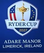 27 September 2023; A general view of signage for the 2027 Ryder Cup, being held in Adare Manor in Limerick, Ireland, before the 2023 Ryder Cup at Marco Simone Golf and Country Club in Rome, Italy. Photo by Brendan Moran/Sportsfile