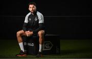 28 September 2023; Roberto Lopes sits for a portrait during a Shamrock Rovers media event at Roadstone Group Sports Club in Dublin. Photo by Seb Daly/Sportsfile