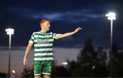 22 September 2023; Rory Gaffney of Shamrock Rovers during the SSE Airtricity Men's Premier Division match between UCD and Shamrock Rovers at UCD Bowl in Dublin. Photo by Stephen McCarthy/Sportsfile