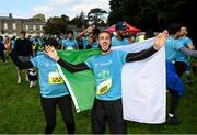 1 October 2023; Billal Boutaleb, originally from Algeria, during the Permanent TSB Sanctuary Run 2023 at the Cross Country track of the Sport Ireland Campus in Dublin. The Permanent TSB Sanctuary Run on the Sport Ireland campus attracted nearly 1,000 participants including refugees from Direct Provision centres across Ireland, Ukrainian people in Dublin, locals and Irish Olympians. The event, to celebrate diversity and interculturalism in Ireland today, was run by the Sanctuary Runners’ organisation and supported by the Olympic Federation of Ireland and Athletics Ireland. Photo by Stephen McCarthy/Sportsfile