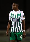 6 October 2023; Daniel Chukwu of Bray Wanderers during the SSE Airtricity Men's First Division match between Athlone Town and Bray Wanderers at Athlone Town Stadium in Westmeath. Photo by Michael P Ryan/Sportsfile
