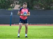 10 October 2023; Hugo Keenan during an Ireland rugby squad training session at Stade Omnisports des Fauvettes in Domont, France. Photo by Harry Murphy/Sportsfile