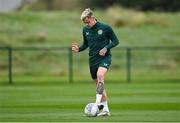 10 October 2023; Sam Szmodics during a Republic of Ireland training session at the FAI National Training Centre in Abbotstown, Dublin. Photo by Stephen McCarthy/Sportsfile
