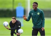 10 October 2023; Chiedozie Ogbene during a Republic of Ireland training session at the FAI National Training Centre in Abbotstown, Dublin. Photo by Stephen McCarthy/Sportsfile