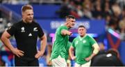 14 October 2023; Jonathan Sexton of Ireland reacts during the 2023 Rugby World Cup quarter-final match between Ireland and New Zealand at the Stade de France in Paris, France. Photo by Harry Murphy/Sportsfile