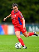 30 September 2023; Megan Smyth-Lynch of Shelbourne during the SSE Airtricity Women's Premier Division match between DLR Waves FC and Shelbourne FC at UCD Bowl in Dublin. Photo by Tyler Miller/Sportsfile