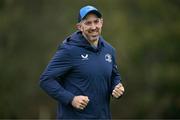 17 October 2023; Backs coach Andrew Goodman during Leinster rugby squad training at UCD in Dublin. Photo by Ben McShane/Sportsfile