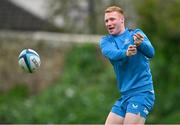 17 October 2023; Ciarán Frawley during Leinster rugby squad training at UCD in Dublin. Photo by Ben McShane/Sportsfile