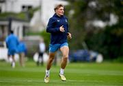 17 October 2023; Fintan Gunne during Leinster rugby squad training at UCD in Dublin. Photo by Ben McShane/Sportsfile