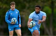 17 October 2023; Temi Lasisi during Leinster rugby squad training at UCD in Dublin. Photo by Ben McShane/Sportsfile