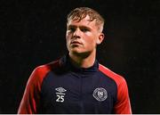20 October 2023; Jay McGrath of St Patrick's Athletic before the SSE Airtricity Men's Premier Division match between Bohemians and St Patrick's Athletic at Dalymount Park in Dublin. Photo by Tyler Miller/Sportsfile