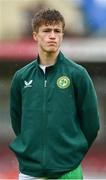 17 October 2023; Harry McGlinchey of Republic of Ireland before the UEFA European U17 Championship qualifying group 10 match between Switzerland and Republic of Ireland at Turner's Cross in Cork. Photo by Eóin Noonan/Sportsfile