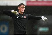 17 October 2023; Lionel Huwiler of Switzerland during the UEFA European U17 Championship qualifying group 10 match between Switzerland and Republic of Ireland at Turner's Cross in Cork. Photo by Eóin Noonan/Sportsfile