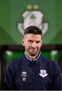 22 October 2023; Adam Foley of Drogheda United before the SSE Airtricity Men's Premier Division match between Shamrock Rovers and Drogheda United at Tallaght Stadium in Dublin. Photo by Stephen McCarthy/Sportsfile