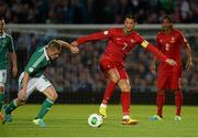 6 September 2013; Christano Ronaldo, Portugal, in action against Steven Davis, Northern Ireland. 2014 FIFA World Cup Qualifier, Group F, Northern Ireland v Portugal, Windsor Park, Belfast.  Picture credit: Oliver McVeigh / SPORTSFILE