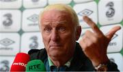 7 September 2013; Republic of Ireland manager Giovanni Trapattoni during a press conference ahead of their 2014 FIFA World Cup Qualifier Group C game against Austria on Tuesday. Republic of Ireland Press Conference, Gannon Park, Malahide, Co. Dublin. Photo by Sportsfile