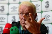 7 September 2013; Republic of Ireland manager Giovanni Trapattoni during a press conference ahead of their 2014 FIFA World Cup Qualifier Group C game against Austria on Tuesday. Republic of Ireland Press Conference, Gannon Park, Malahide, Co. Dublin. Photo by Sportsfile