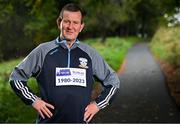 23 October 2023; Seamus Dunne of Meath is one of only 11 runners who are set to continue their record of running every Dublin marathon since 1980. The 2023 Irish Life Dublin Marathon which takes place on Sunday the 29th of October will be the 42nd edition of the event. Photo by Sam Barnes/Sportsfile
