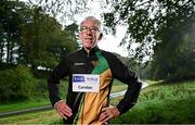 23 October 2023; Mick Carolan is one of only 11 runners who are set to continue their record of running every Dublin marathon since 1980. The 2023 Irish Life Dublin Marathon which takes place on Sunday the 29th of October will be the 42nd edition of the event. Photo by Sam Barnes/Sportsfile