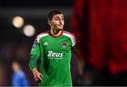 27 October 2023; Jaze Kabia of Cork City after the SSE Airtricity Men's Premier Division match between Cork City and Derry City at Turner's Cross in Cork. Photo by Eóin Noonan/Sportsfile