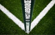 28 October 2023; A general view of a URC branded corner flag before the United Rugby Championship match between Connacht and Glasgow Warriors at The Sportsground in Galway. Photo by Ramsey Cardy/Sportsfile