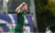 28 October 2023; Diarmuid Kilgallen of Connacht celebrates after scoring his side's third try during the United Rugby Championship match between Connacht and Glasgow Warriors at The Sportsground in Galway. Photo by Ramsey Cardy/Sportsfile