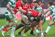 29 October 2023; Edwin Edogbo of Munster carries the ball during the United Rugby Championship match between Benetton and Munster at Stadio Monigo in Treviso, Italy. Photo by Massimiliano Carnabuci/Sportsfile