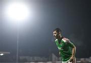 27 October 2023; Aaron Bolger of Cork City during the SSE Airtricity Men's Premier Division match between Cork City and Derry City at Turner's Cross in Cork. Photo by Eóin Noonan/Sportsfile