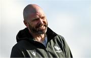 28 October 2023; Connacht head coach Pete Wilkins before the United Rugby Championship match between Connacht and Glasgow Warriors at The Sportsground in Galway. Photo by Ramsey Cardy/Sportsfile