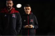 3 November 2023; Darragh Leahy of Dundalk before the SSE Airtricity Men's Premier Division match between UCD and Dundalk at UCD Bowl in Dublin. Photo by Stephen Marken/Sportsfile