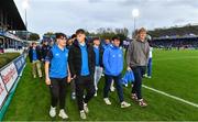 4 November 2023; The Leinster U19 Representative side parade the pitch at half-time during the United Rugby Championship match between Leinster and Edinburgh at the RDS Arena in Dublin. Photo by Sam Barnes/Sportsfile