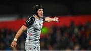 4 November 2023; Rhodri Williams of Dragons during the United Rugby Championship match between Munster and Dragons at Musgrave Park in Cork. Photo by Eóin Noonan/Sportsfile