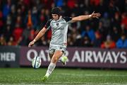 4 November 2023; Rhodri Williams of Dragons during the United Rugby Championship match between Munster and Dragons at Musgrave Park in Cork. Photo by Eóin Noonan/Sportsfile