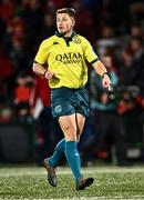 4 November 2023; Referee Sam Grove-White during the United Rugby Championship match between Munster and Dragons at Musgrave Park in Cork. Photo by Piaras Ó Mídheach/Sportsfile