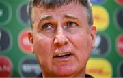 9 November 2023; Manager Stephen Kenny during a Republic of Ireland squad announcement at FAI Headquarters in Abbotstown, Dublin. Photo by Seb Daly/Sportsfile