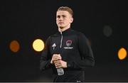 10 November 2023; Cork City goalkeeper Tiernan Brooks before the SSE Airtricity Men's Promotion / Relegation play-off match between Waterford and Cork City at Tallaght Stadium in Dublin. Photo by Tyler Miller/Sportsfile