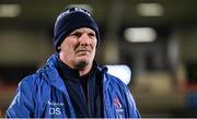 10 November 2023; Ulster assistant coach Dan Soper before the United Rugby Championship match between Ulster and Munster at Kingspan Stadium in Belfast. Photo by Ramsey Cardy/Sportsfile