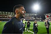 10 November 2023; Robert Baloucoune of Ulster before the United Rugby Championship match between Ulster and Munster at Kingspan Stadium in Belfast. Photo by Ramsey Cardy/Sportsfile