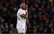 10 November 2023; Robert Baloucoune of Ulster during the United Rugby Championship match between Ulster and Munster at Kingspan Stadium in Belfast. Photo by Ramsey Cardy/Sportsfile